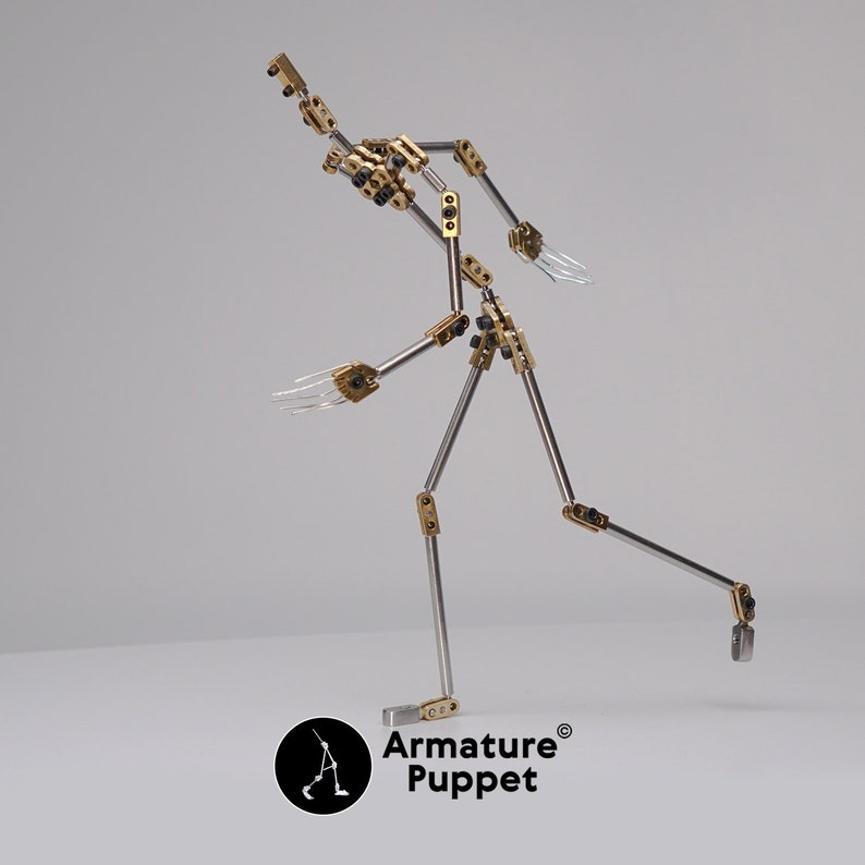 Stop Motion Armature Puppet Brass Skeleton B1 Etsy