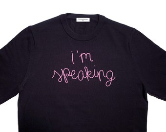 I’m speaking, Kamala Harris, 100% cotton unisex sweater