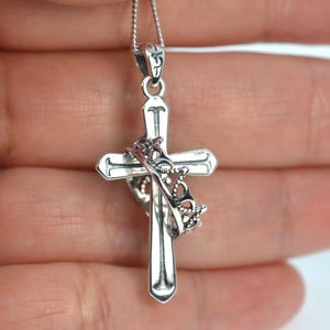 SHRINE クロスネックレス CROSS NECKLACE - SILVER Sterling Silver Cross Necklace, Silver Cross, Cross Pendant