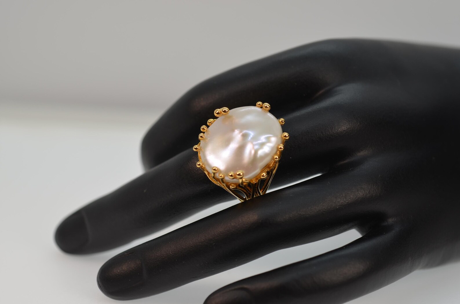 Multi-Color Baroque Fresh Water Pearl Ring main image 0