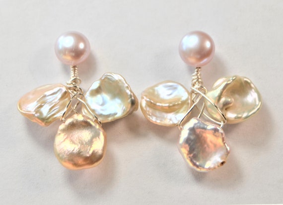 Orecchini Pendenti A Goccia In Argento 925 Con Perle Bianche 10mm E Zirconi - Ipoallergenici, Regalo Per Donna