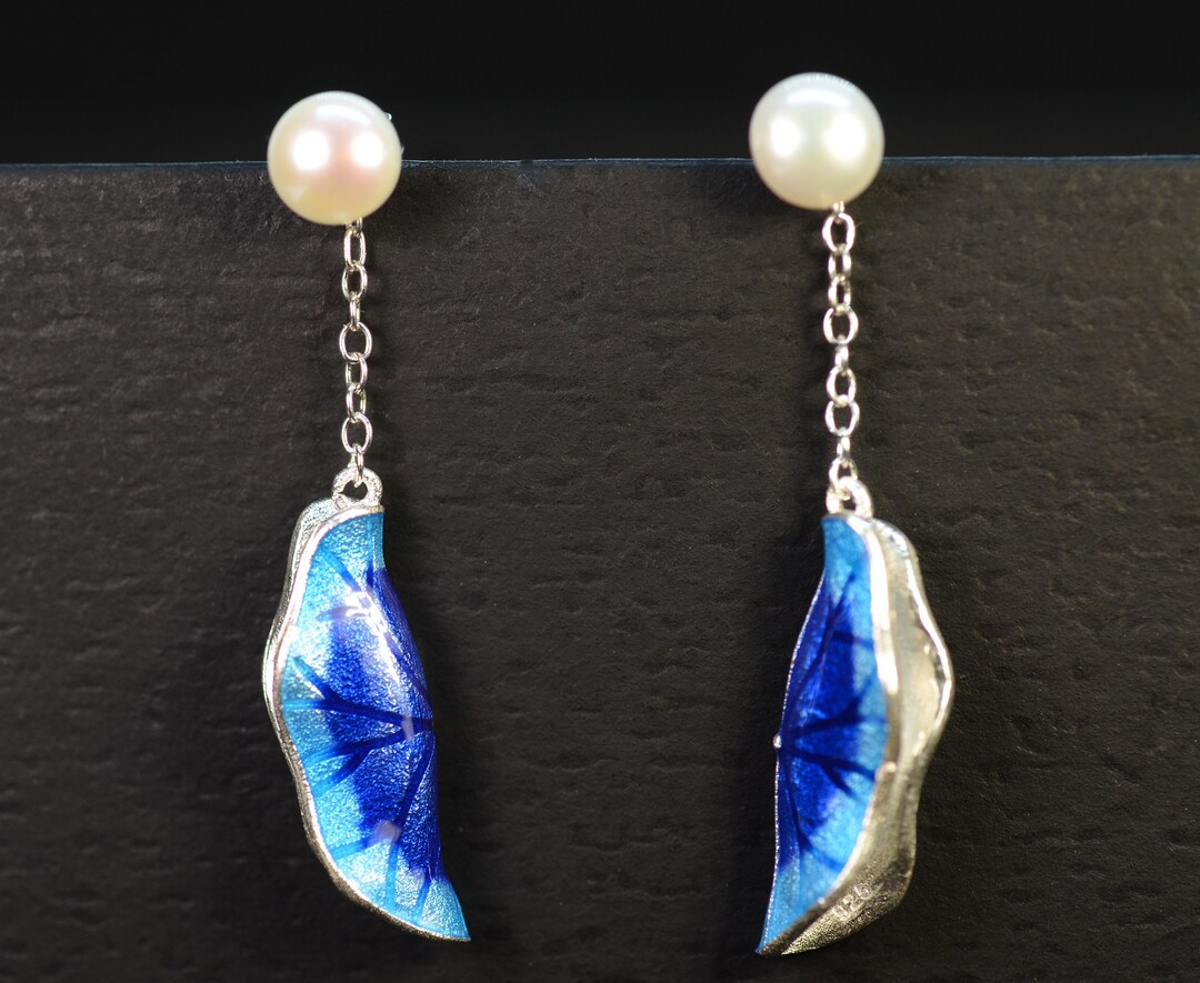 Miniblings Pendientes De Hoja De Hojas De Suspension 25 Mm Arbol