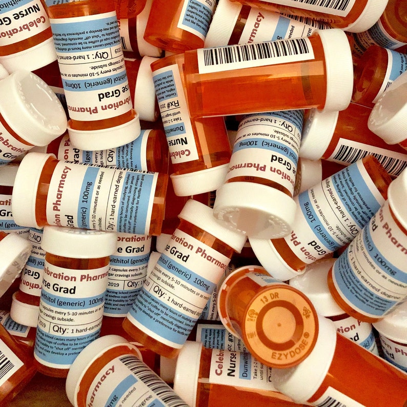 Pharmacy School Graduation Party Favor / Pill Bottle Party Etsy