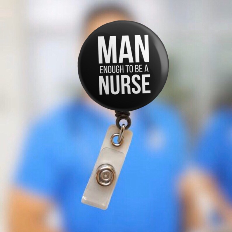 FUNNY NURSE Badge Reel for Nurses/ Male Nurse/ Scrubs/ Etsy