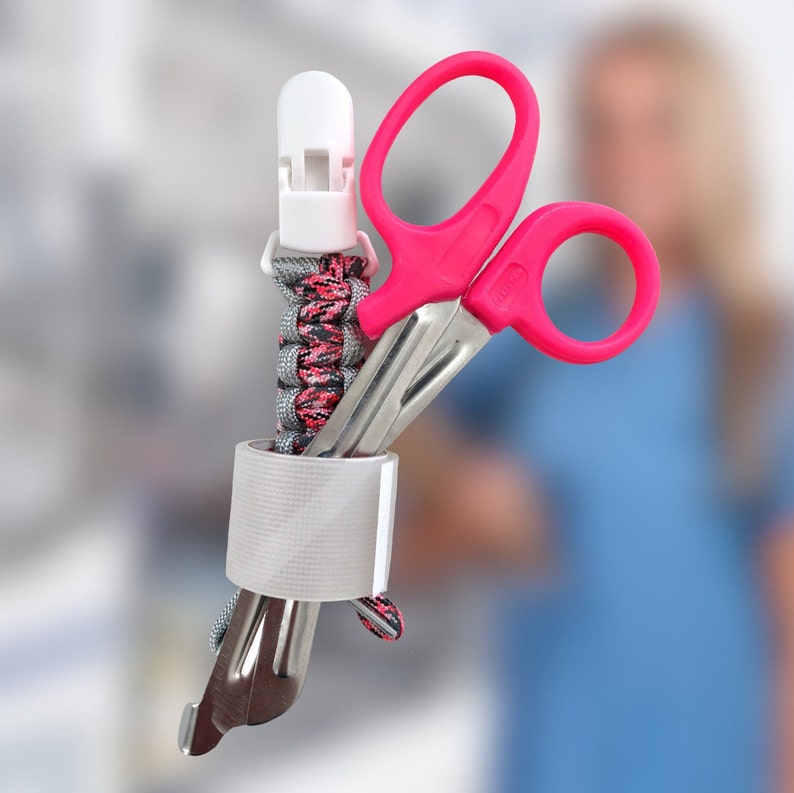 Nurse Tape & Scissor Lanyard/ Custom Paracord Clip for Scrubs/ Etsy