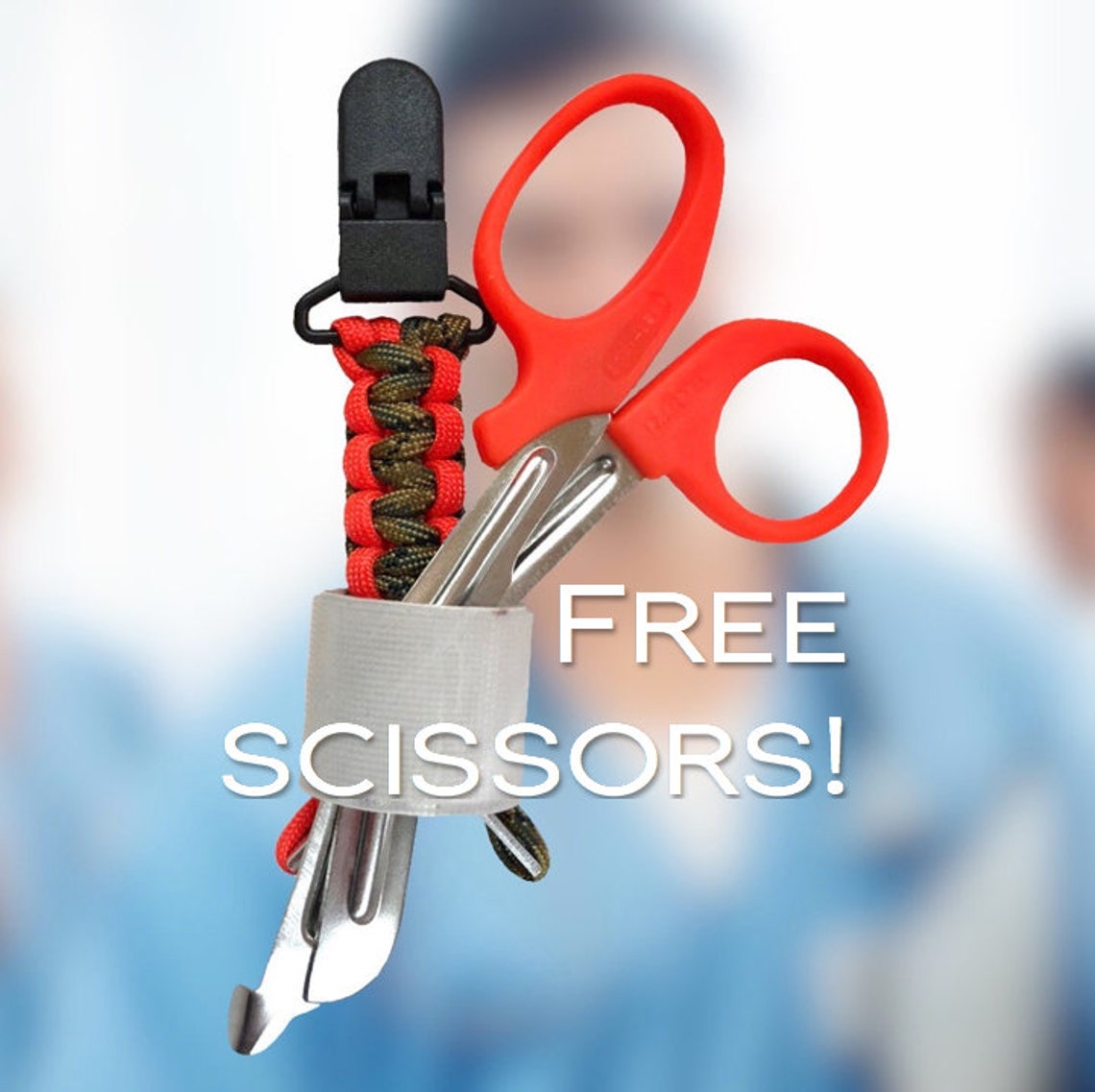 Camo Nurse Tape & Scissor Lanyard/ Male Nurse Custom Paracord Etsy