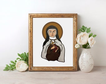 St. Therese of Lisieux Print Art