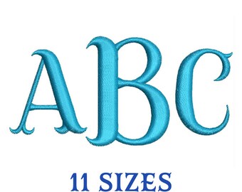 Fishhook Monogram Embroidery Font Fishhook Machine Embroidery Design Files in Csd Dst Exp Hus Jef Pes Pcs Shv Sew Vp3 Vip Xxx formats.