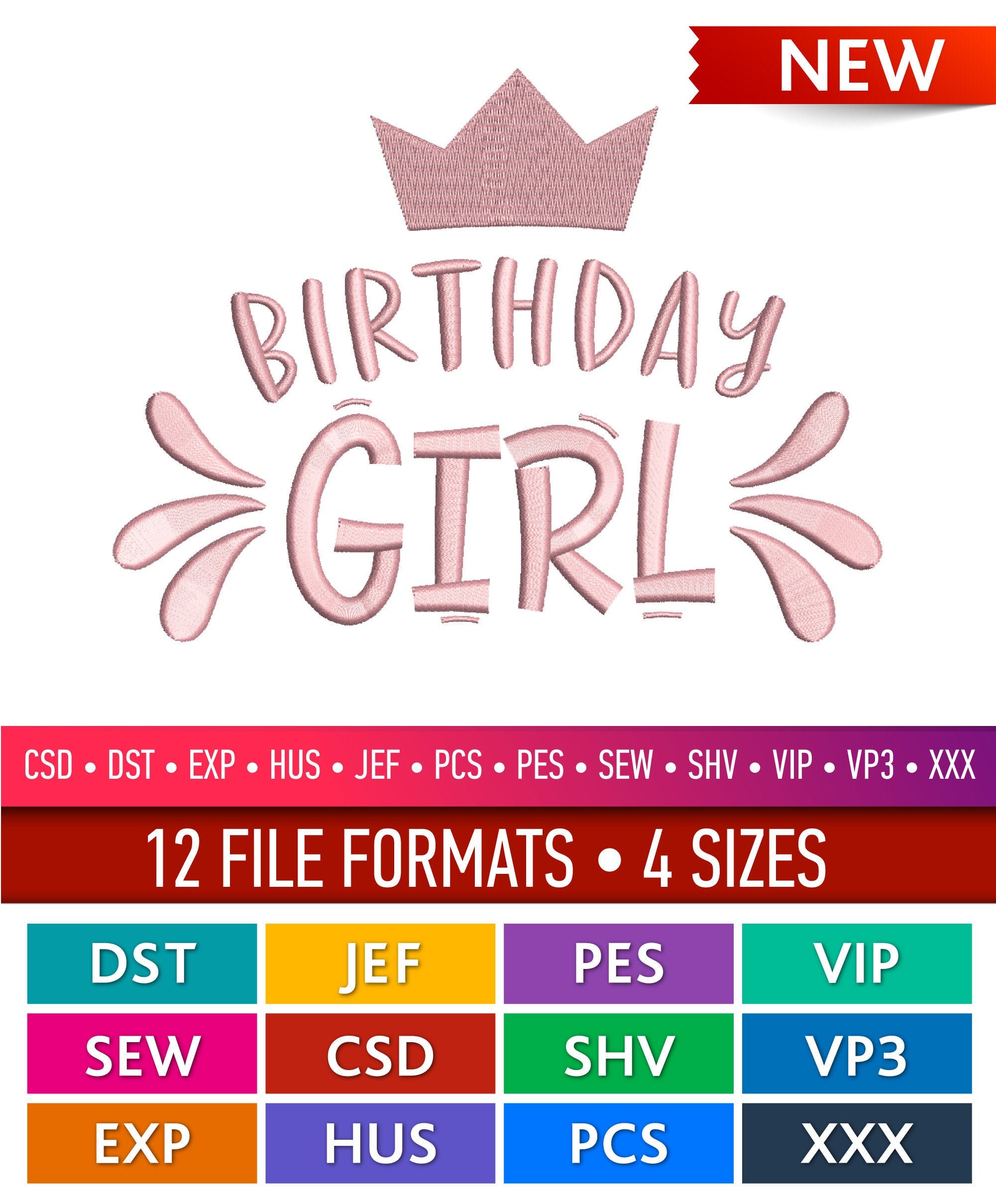 Birthday girl embroidery birthday girl machine embroidery  etsy uk