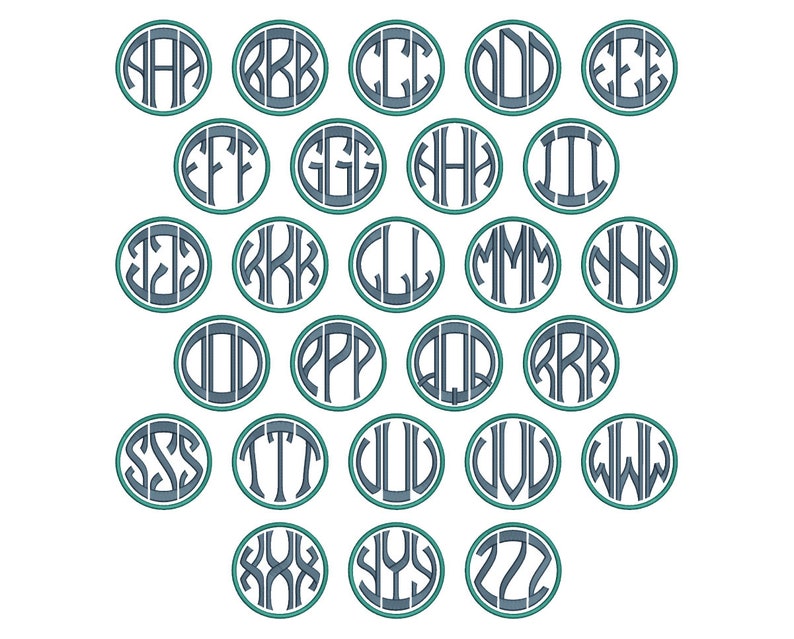 Liquid Monogram Embroidery Font Liquid Embroidery Monogram ...