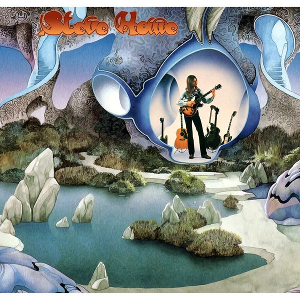 Steve Howe Beginnings Illustration Poster | Roger Dean Poster | Yes Cover Poster | YES Vintage Poster | Vintage Wall Art