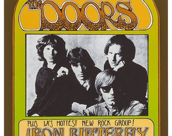 The Doors Berkeley Community Theatre Poster | Retro Rock Poster | Vintage Wall Art | Retro Wall Art | Vintage Rock Poster