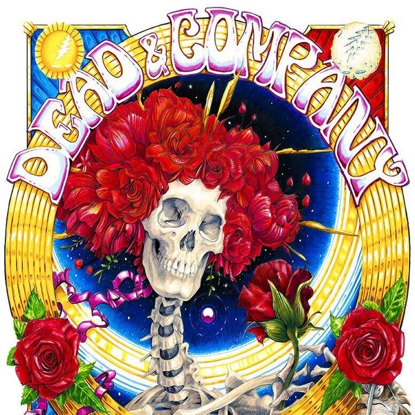 Dead & Company Summer 2022 Tour Poster | Grateful Dead Poster | Vintage Wall Art | Retro Wall Art | Vintage Rock Poster