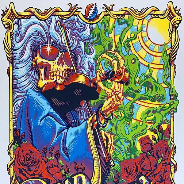 Dead & Company Summer 2019 Tour Poster | Grateful Dead Poster | Vintage Wall Art | Retro Wall Art | Vintage Rock Poster