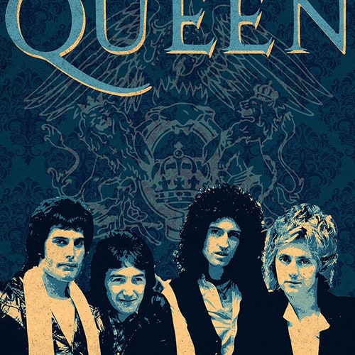 Queen Vintage Style Poster Queen Tour Poster Retro Rock - Etsy
