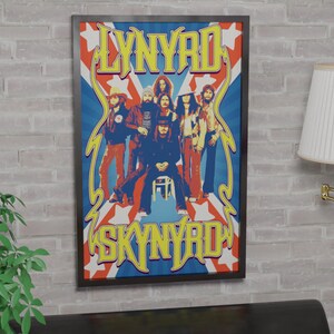 Vintage 1976 Lynyrd Skynyrd In Concert Band Poster Ronnie Van Zant Original Rare - Foto 7