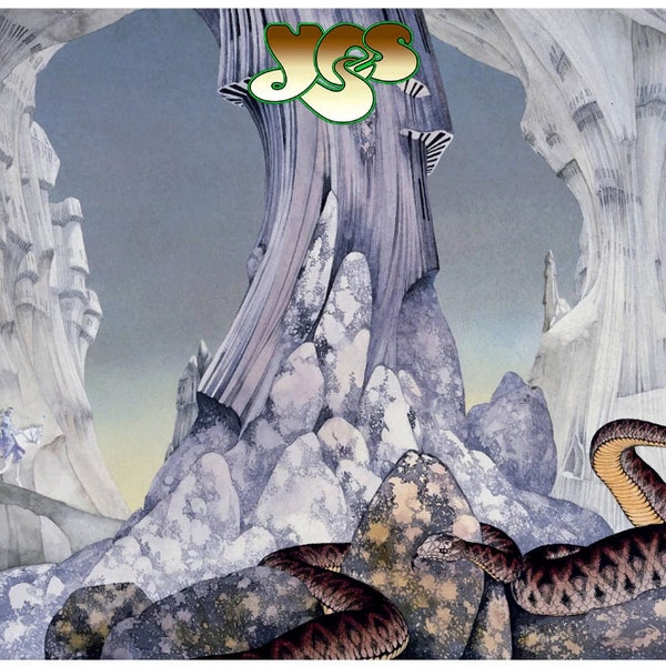 YES Gates of Delusion Illustration Poster | Roger Dean Poster | Yes Cover Poster | YES Vintage Poster | Vintage Wall Art