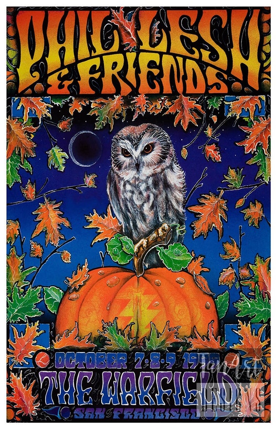 Phil Lesh and Friends Warfield Concert Poster Grateful Dead - Etsy