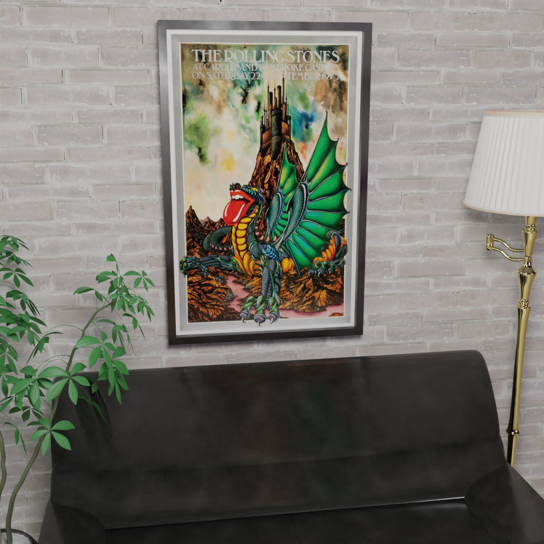Rolling Stones Cardiff and Pembroke Castles Concert Poster Etsy