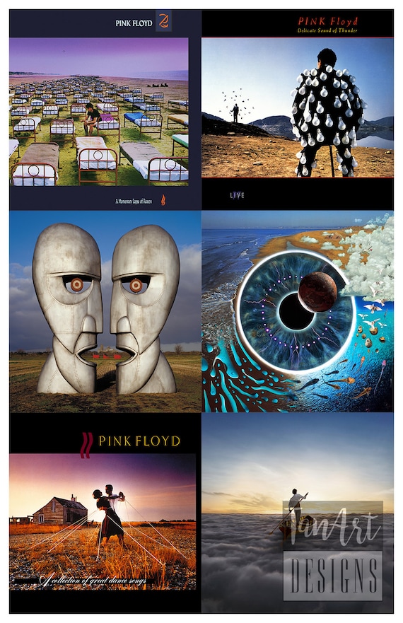 Pink Floyd Album Covers Poster Set of Three Pink Floyd Vintage Poster Retro  Rock Poster Vintage Wall Art 