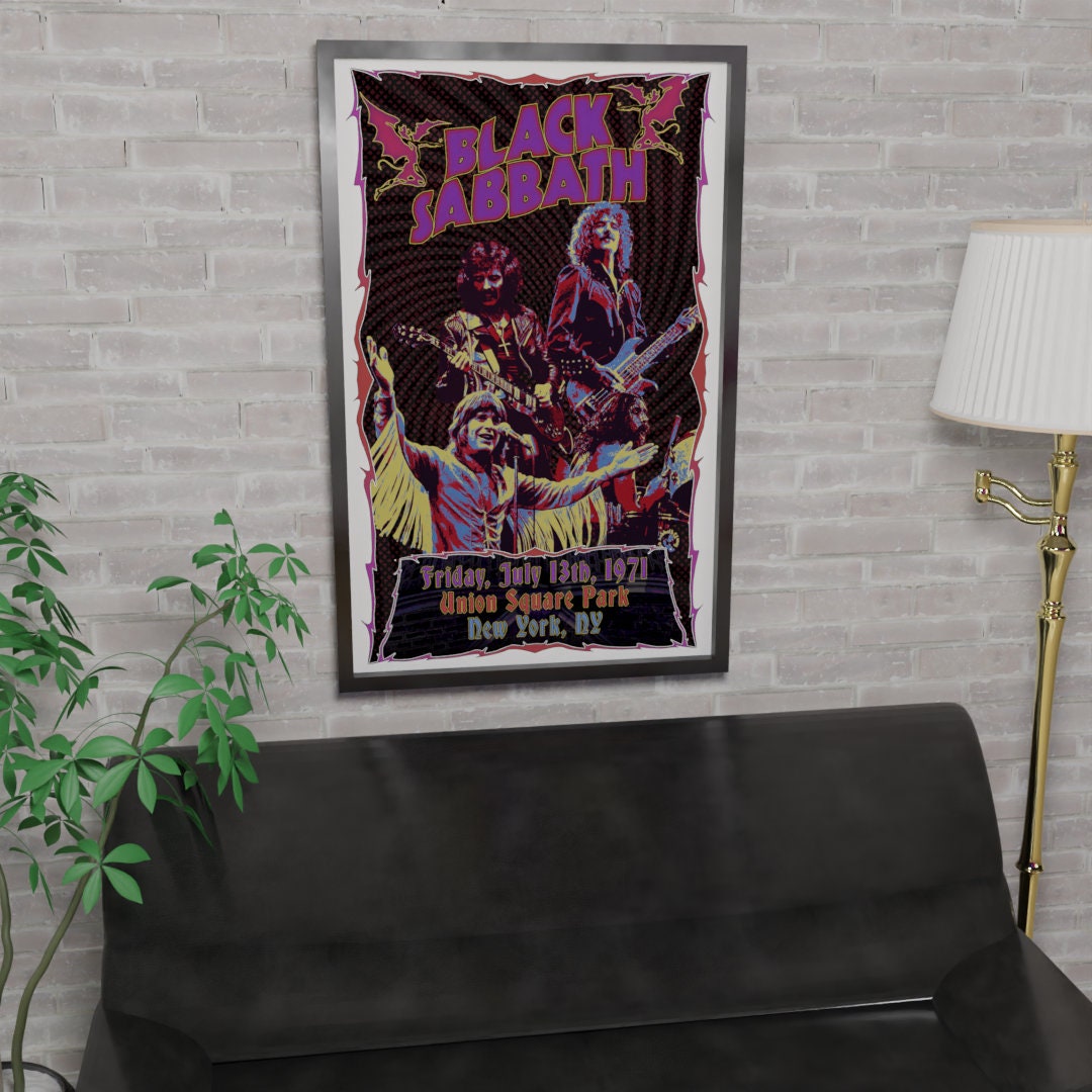 Black Sabbath Concert Poster Black Sabbath Tour Poster - Etsy