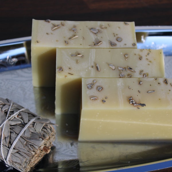 White Sage Soap | Botanical Soap | Vegan | Handmade Soap |