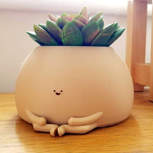 Yoga Pot | Cute Plant Pot | Plant Pot | Sitting Planter | Cute Planter | Planter Character | Indoor Planter | Cactus Planter | Succulent