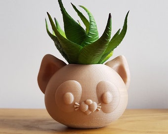 Cat Planter | Kitty Planter | Animal Planter | Cute Planter | Indoor Planter | Cactus Planter | Gift | Present | Container | Pot | Succulent