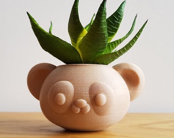 Panda Planter | Bear Planter | Animal Planter | Cute Planter | Indoor Planter | Cactus Planter |Gift| Present | Container | Pot | Succulent