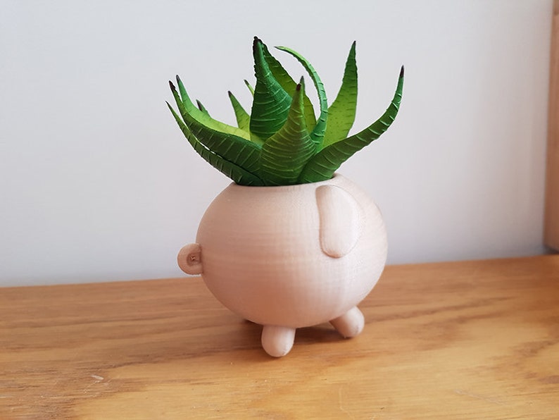 Pig Planter Piggy Planter Animal Planter Cute Planter Indoor Planter Cactus Planter Gift Present Container Pot Succulent image 9