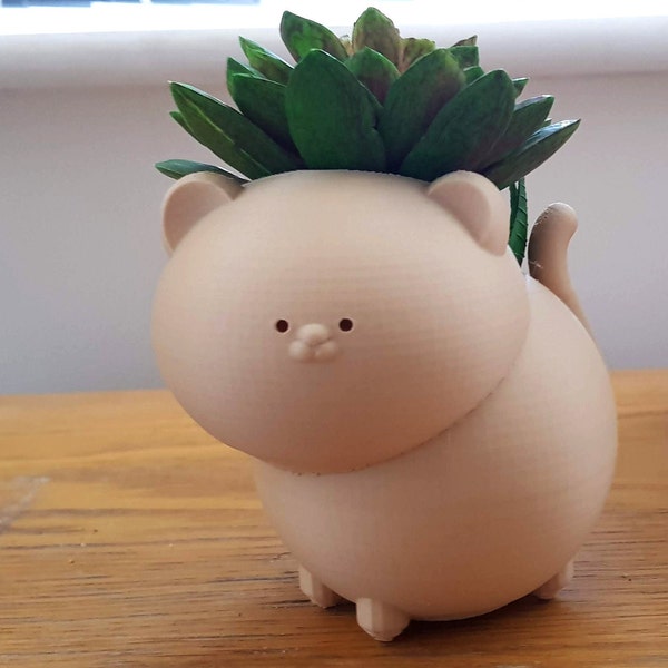 Cat Planter | Cute Plant Pot | Plant Pot | Sitting Planter | Cute Planter | Planter Character | Indoor Planter | Cactus Planter | Succulent