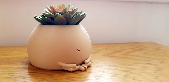 ヨガポット | かわいい植木鉢 | 植木鉢 | 座るプランター | かわいい