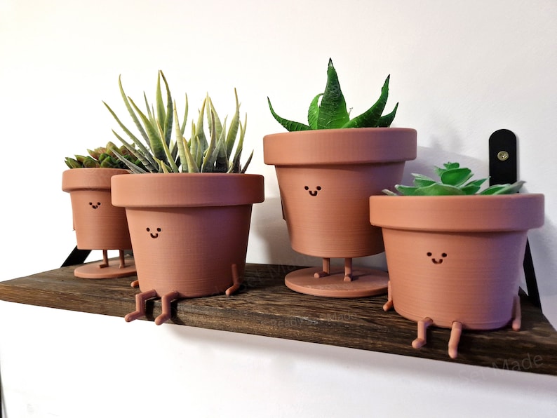 Standing plant Pot Cute Plant Pot Plant Pot Standing Planter Cute Planter Planter CharacterIndoor PlanterCactus PlanterSucculent image 10