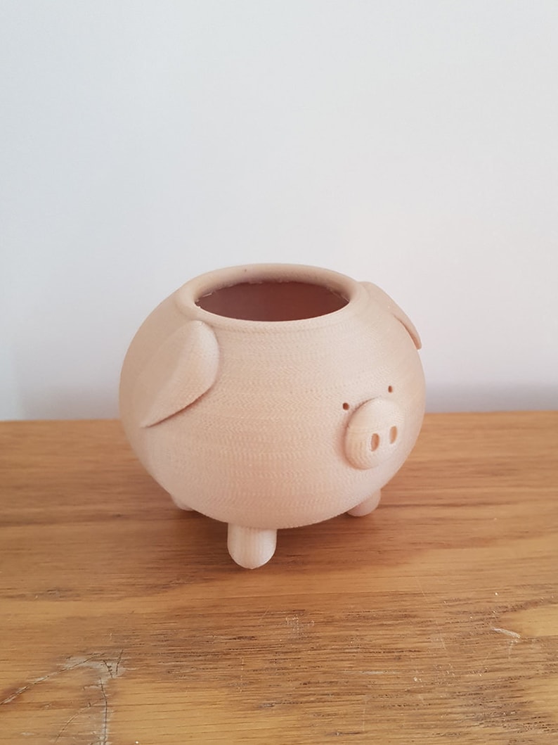 Pig Planter Piggy Planter Animal Planter Cute Planter Indoor Planter Cactus Planter Gift Present Container Pot Succulent image 8