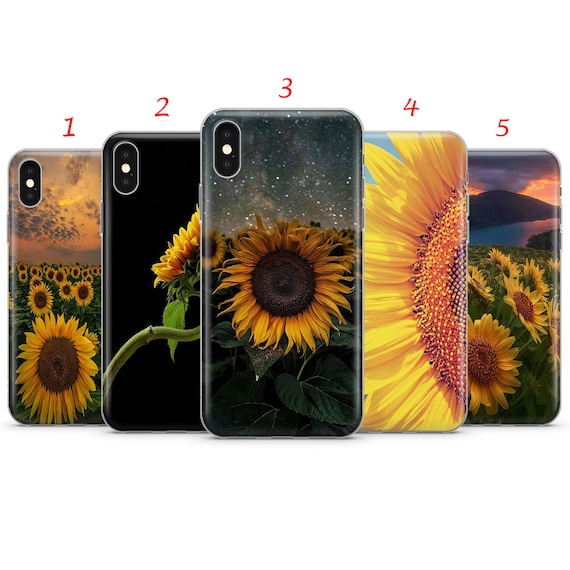 Sunflower Phone Case: Floral Cover, Soft TPU Gel
