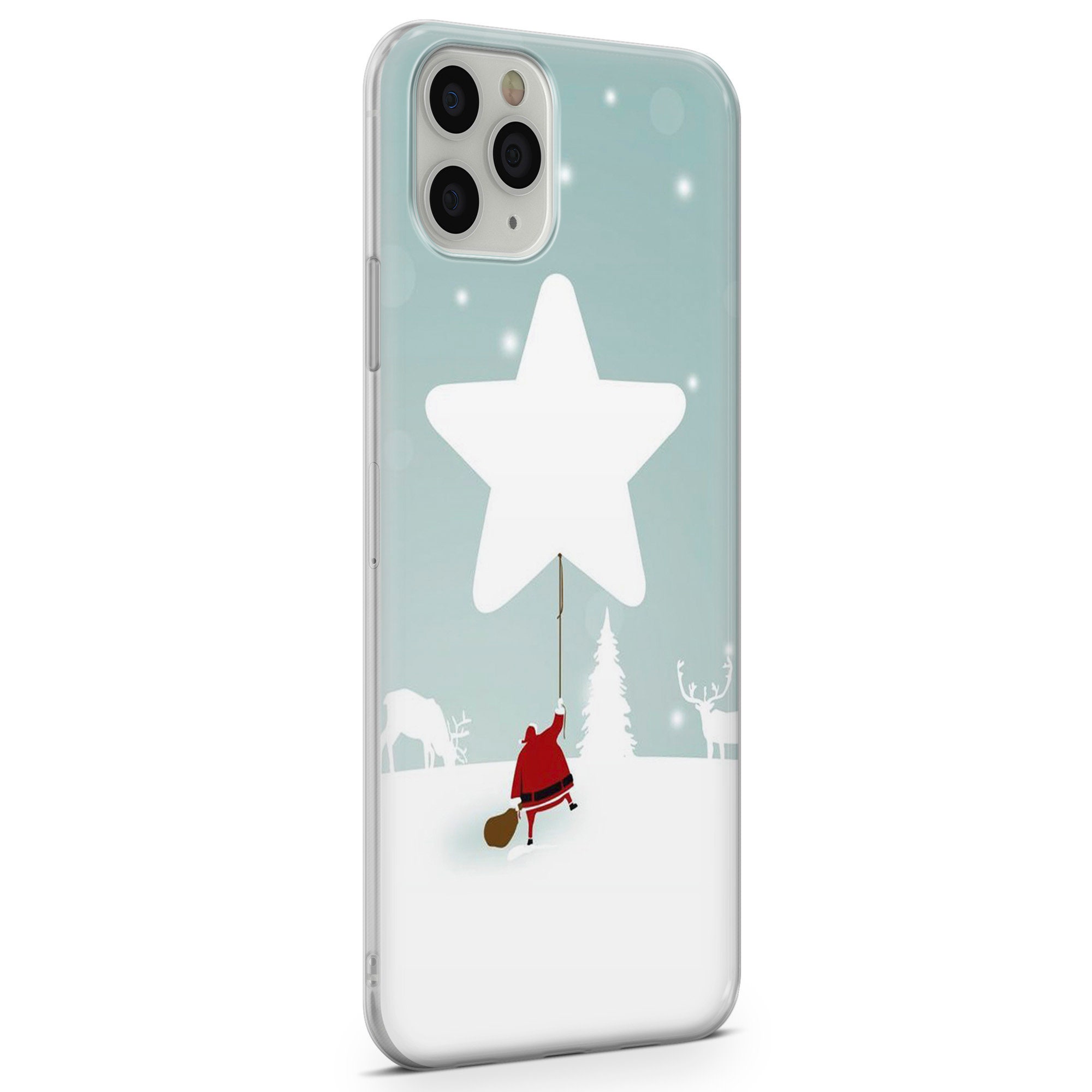 【Breezfy】CHRISTMAS iPhone 15 Galaxy 23 ケース Christmas iPhone Case, Xmas Phone Cover for iPhone 16 15, 14