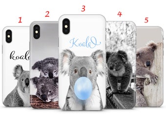 Koala Animal Phone Case: Black & White Cover