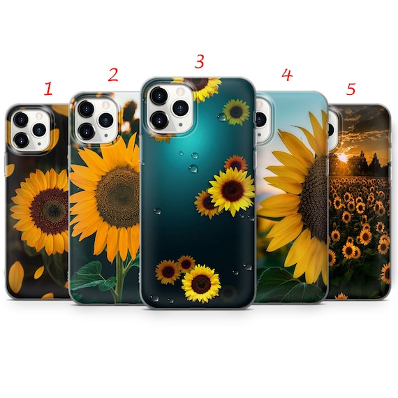 Sunflower Phone Case: Floral Design, Soft TPU Gel