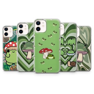 Cute Frog Phone Case froggy case for iPhone 15,14, 13 12 11 Pro, XR, Samsung A13, S22, S21 FE, A40, A72, A52, Pixel 6a Galaxy A50