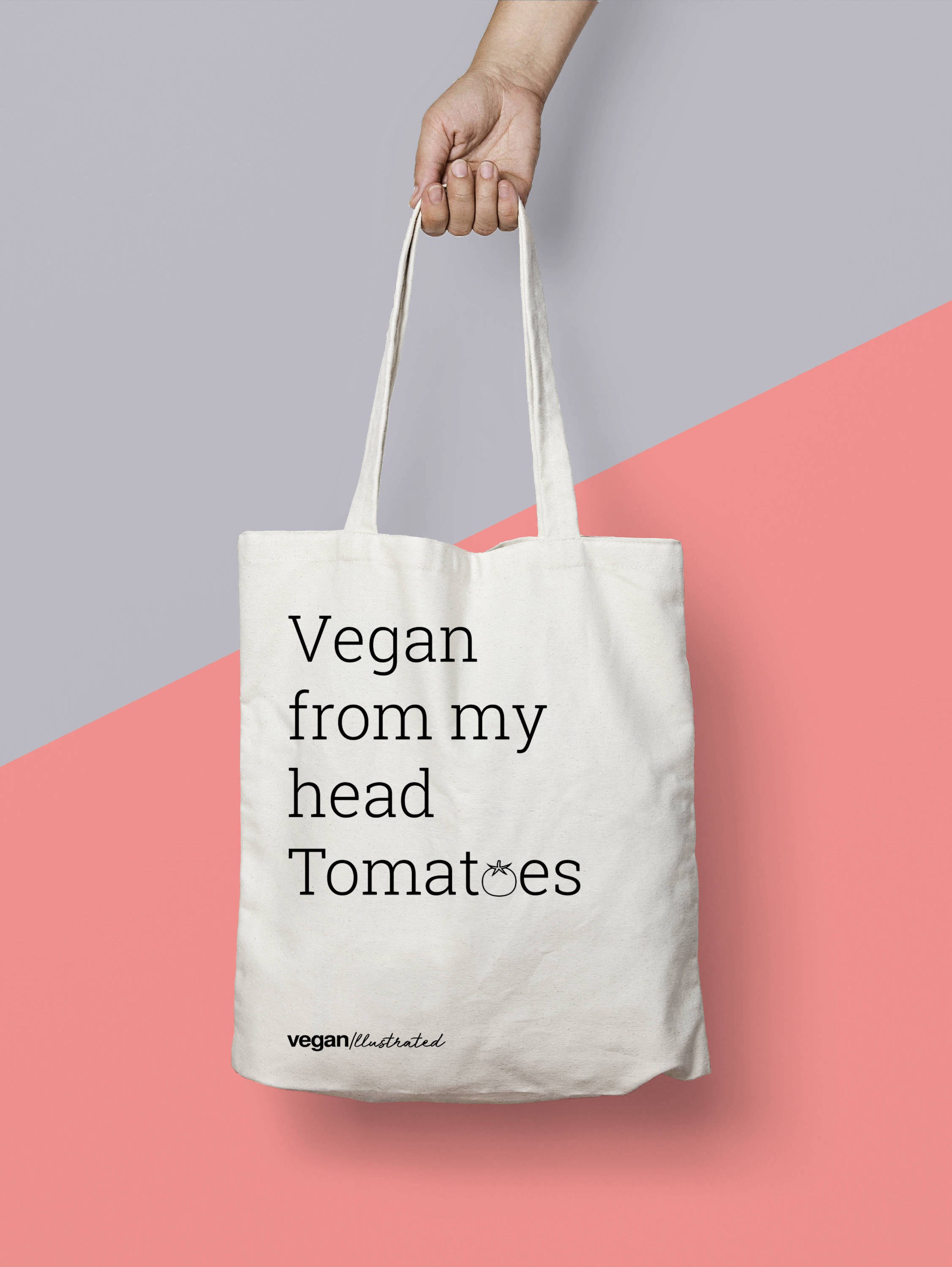 Vegan Gift. Vegan Bag. vegan From My Head Tomatoes Eco Tote Bag. Etsy
