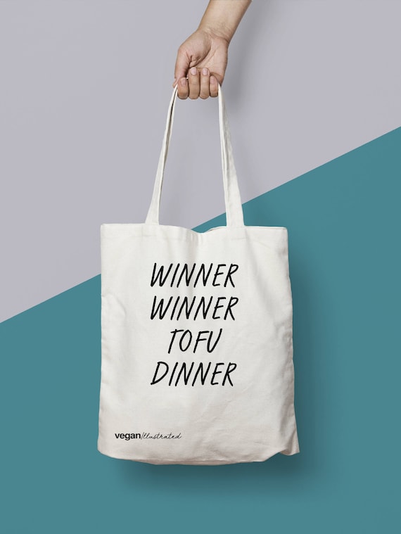 Vegan Gift. Vegan Bag. winner Winner Tofu Dinner 
