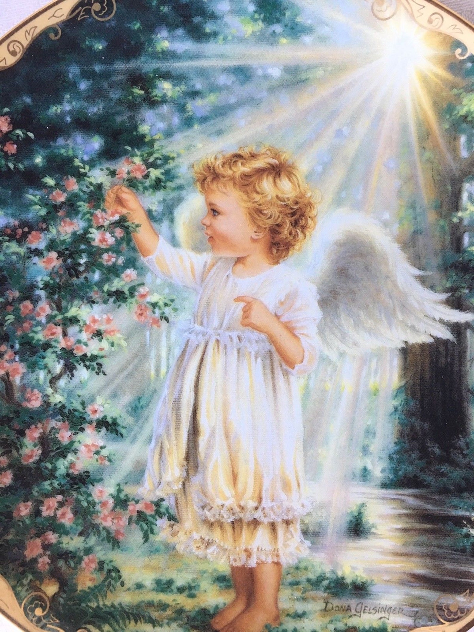Dona Gelsinger Garden Blessings AN ANGELS TOUCH Collector | Etsy