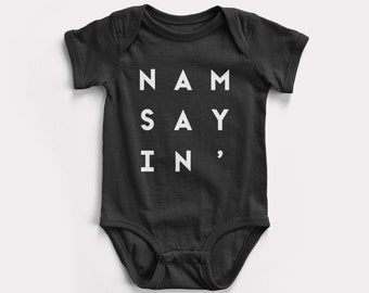 Namsayin' Block Baby Bodysuit - BabyDoopy - Cute Graphic Print