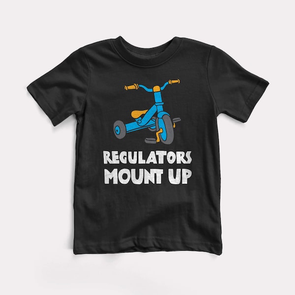 Regulators Tricycle Baby + Kids Tee - BabyDoopy - Toddler Funny Kids Hiphop Rap Graphic Print