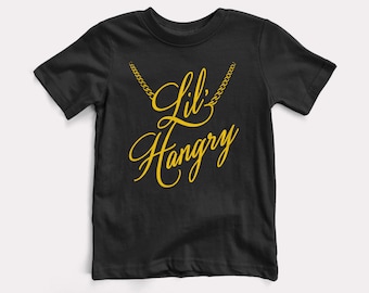 Lil Hangry Baby + Kids Tee - BabyDoopy - Toddler Youth Funny Cute Rap Hiphop Graphic Print Shirt