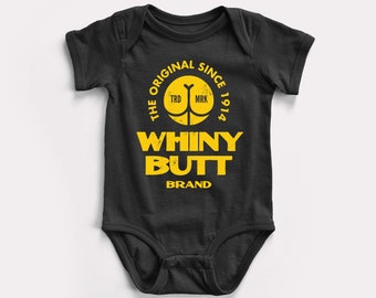 Whiny Butt Baby Bodysuit - BabyDoopy - Cute Funny Retro Graphic Print