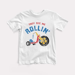 They See Me Rollin&#39; Baby + Kids Tee - BabyDoopy - Toddler Youth Funny Kids Rap Hiphop Graphic Print Shirt