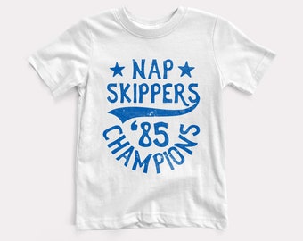 Nap Skippers Baby + Kids Tee - BabyDoopy - Toddler Youth Cute Funny Retro Baseball Sports Graphic Print