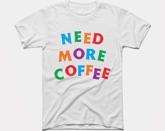 Coffee Alphabet Adult Unisex Tee - BabyDoopy - Cute Funny Parenting Teacher Coffee Mom Dad Graphic Print Shirt