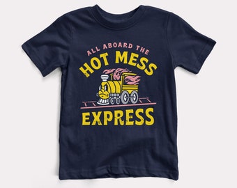 Hot Mess Express Baby + Kids Tee - BabyDoopy - Toddler Youth Cute Funny Graphic Print Shirt